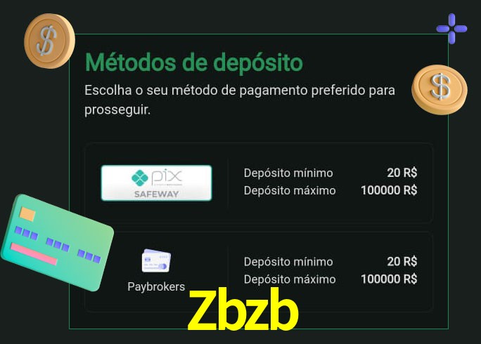 O cassino Zbzb oferece uma grande variedade de métodos de pagamento